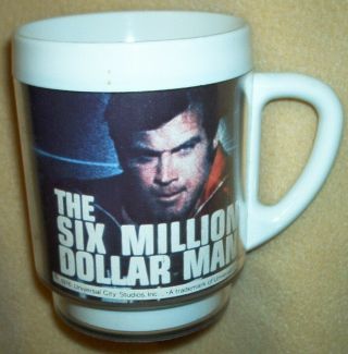 The Six Million Dollar Man - 1976 Insulated Plastic Mug/cup