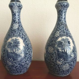 - Antique VILLEROY & BOCH FLAMAND - ART DECO - Set Vases 5