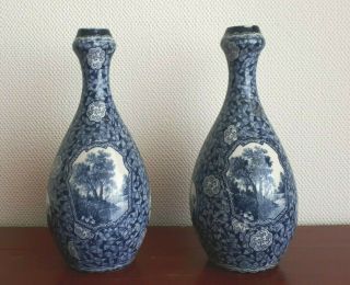 - Antique VILLEROY & BOCH FLAMAND - ART DECO - Set Vases 6