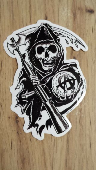 Sons Of Anarchy Reaper Sticker Biker Samcro Fx Channel