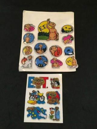 Vintage E.  T.  Puffy Stickers