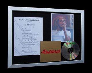 Bob Marley One Love Ltd Gallery Quality Music Cd Framed Display,  Fast Global Ship