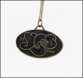 Yes Vintage 1977 Tour Necklace Pendant Chain Only One