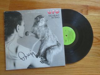Phil Mogg Of Ufo Signed No Heavy Petting 1976 Record / Album