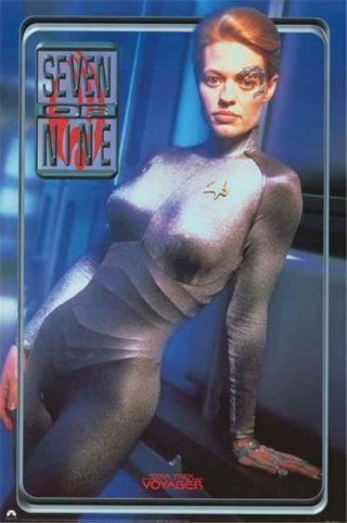 Star Trek Voyager Portal 7 Of 9 Paramount Pictures 1998 Poster Seven Nine
