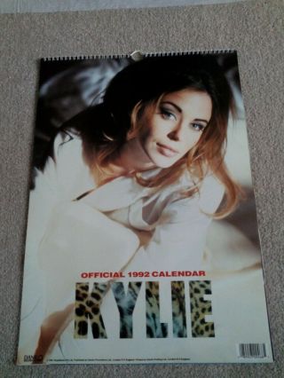 Kylie Minogue 1992 Official Calendar (same Days As 2020)