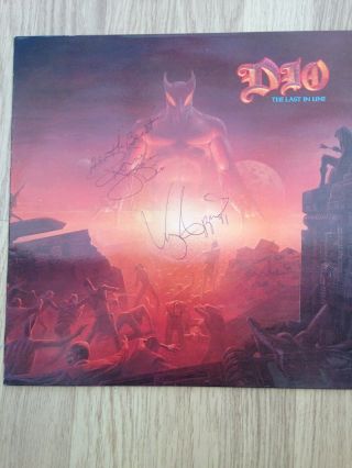 The Last In Line - Ronnie James Dio Signed Autographed Vinyl Lp