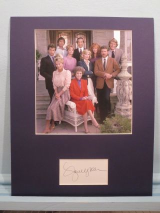 " Falcon Crest " And Jane Wyman Autograph As Angela Channing