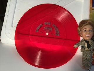 VINTAGE SHOW BIZ BABIES HERMAN HERMITS DOLL WITH RED RECORD AND CARD PETER NOONE 2