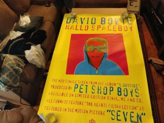 David Bowie Hallo Spaceboy Poster.  40x60.  Nm High Grdae