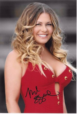 Nicole Eggert Signed 8x10 Photo - Charles In Charge / Baywatch Babe - Sexy H356