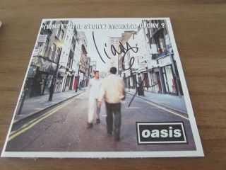 Oasis Cd Hand Signed By Liam Gallagher (what 