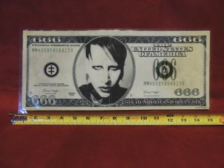 Marilyn Manson Authentic Vip 666 Note