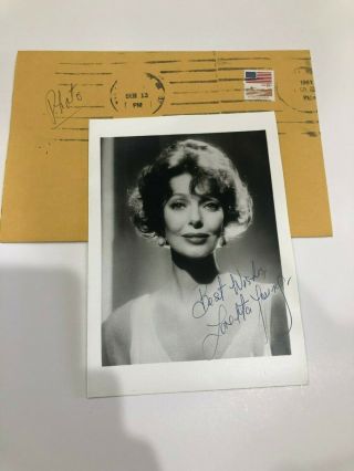 Loretta Young Signed Photo Autograph Actress The Farmers Wife 1981