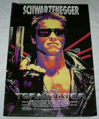 The Terminator Single Sided Video Vhs Rolled 27 X 40 Movie Poster 1991
