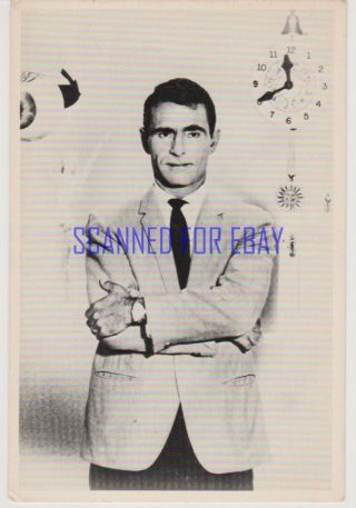 The Twilight Zone Rod Serling Rare 1984 Viacom Promotional Postcard