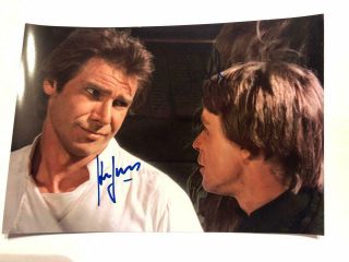 Mark Hamill Harrison Ford Luke Han Solo Star Wars Signed Autograph 6x8 Photo