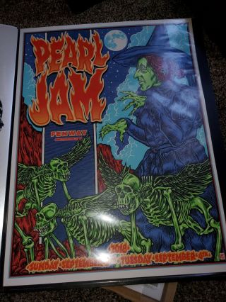 Pearl Jam 2018 Boston Fenway Park Ben Brown Event Poster 18x24 - In Hand