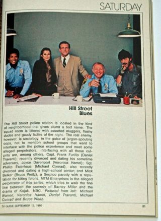 1980 FALL PREVIEW TV Guide - MAGNUM P.  I. ,  