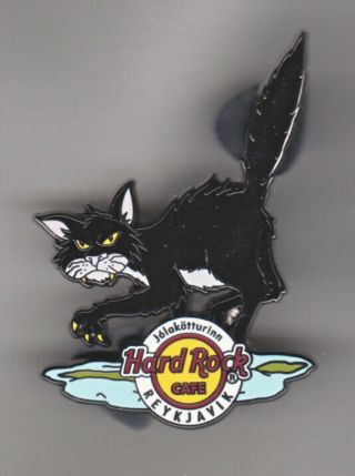 Hard Rock Cafe Pin: Reykjavik Black Cat