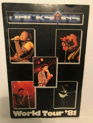 Rare Michael The Jacksons World Tour 81 Program Collectibles Program Mj Music