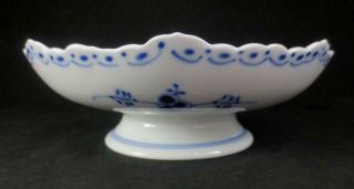 ROYAL COPENHAGEN Denmark BLUE FLUTED HALF LACE 511 Low Footed Compote 1st Qual. 4