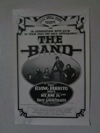 The Band Concert Poster 1975 17 X 11