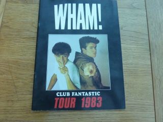 1983 Wham Club Fantastic Unofficial Tour Programme 10 Pages