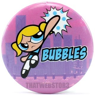 The Powerpuff Girls Bubbles 1.  25 " Button Officially Licensed