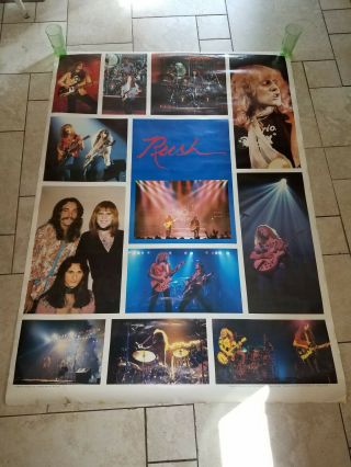 Vintage Large 1980 Rush Band Poster 58 X 42