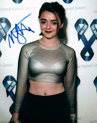 Maisie Williams Signed 8x10 Photo Autographed Picture,