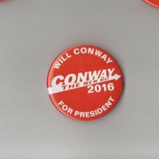 House Of Cards Screen Prop Conway Election Campaign 1x Small Red Button