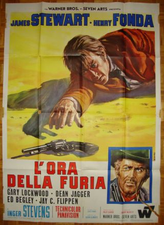 Firecreek - Western - James Stewart - Henry Fonda - Art By Casaro - Italian 2sh (39x55)