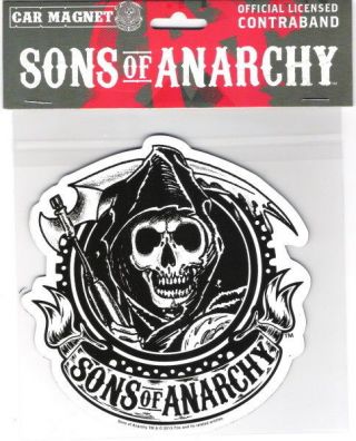 Sons Of Anarchy Tv Series Reaper Figure Large Car Magnet,