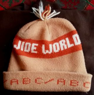Abc Wide World Of Sports Beanie Cap Vintage Television Tv Network