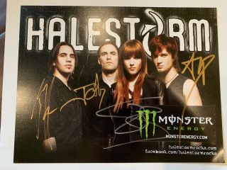 Halestorm Signed In Person Photo