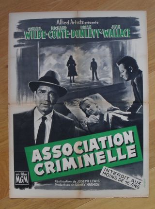 Big Combo Film - Noir Cornel Wilde French Movie Poster 