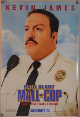 Paul Blart Mall Cop Ds Rolled Adv Orig 1sh Movie Poster Kevin James Comedy 2009