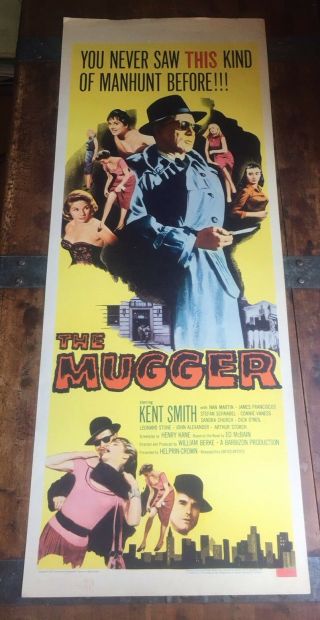 The Mugger 1sh Movie Poster 1958 Ed Mcbain 