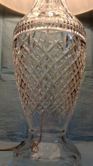 HUGE Vintage c1950 Waterford Irish Crystal Lamp 6