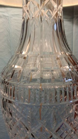 HUGE Vintage c1950 Waterford Irish Crystal Lamp 7