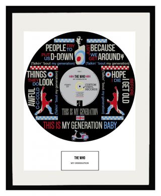 The Who - Art - Framed Poster Print - My Generation - Memorabilia - Ltd Edition