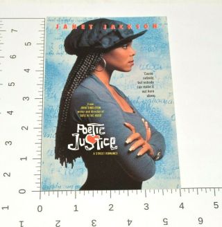 Poetic Justice Collectible Advance Movie Screening Ticket Janet Jackson Tupac