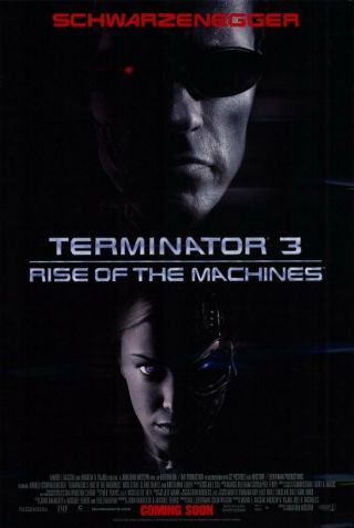 Terminator 3 : Rise Of The Machines Two Sided Movie Poster 27x40