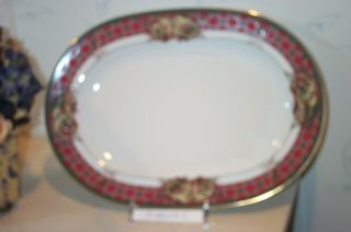 Noritake Royal Hunt 16 " Large Oval Seving Platter (holiday Dogs)