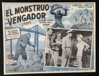 The Creature Walks Among Us Vintage Mexican Lobby Card 1956