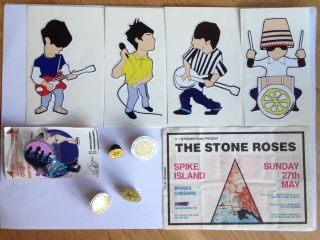 The Stone Roses Spike Island Silvertone Staff Guest Ticket Plus More
