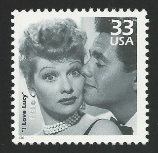 I Love Lucy Lucille Ball Desi Arnaz Ricky Ricardo 65th Anniversary Tv Stamp