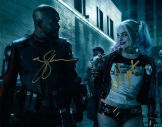 Will Smith Margot Robbie Signed 8x10 Photo Picture Autographed,