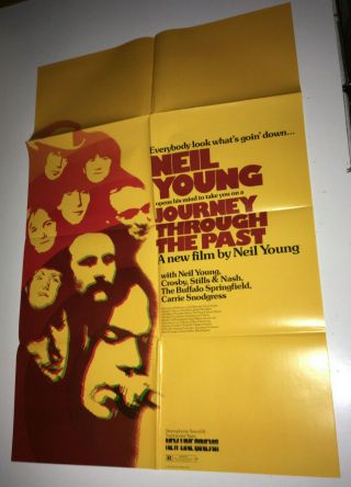 Journey Through The Past Movie Poster 1974 Neil Young Rock & Roll Documentary
